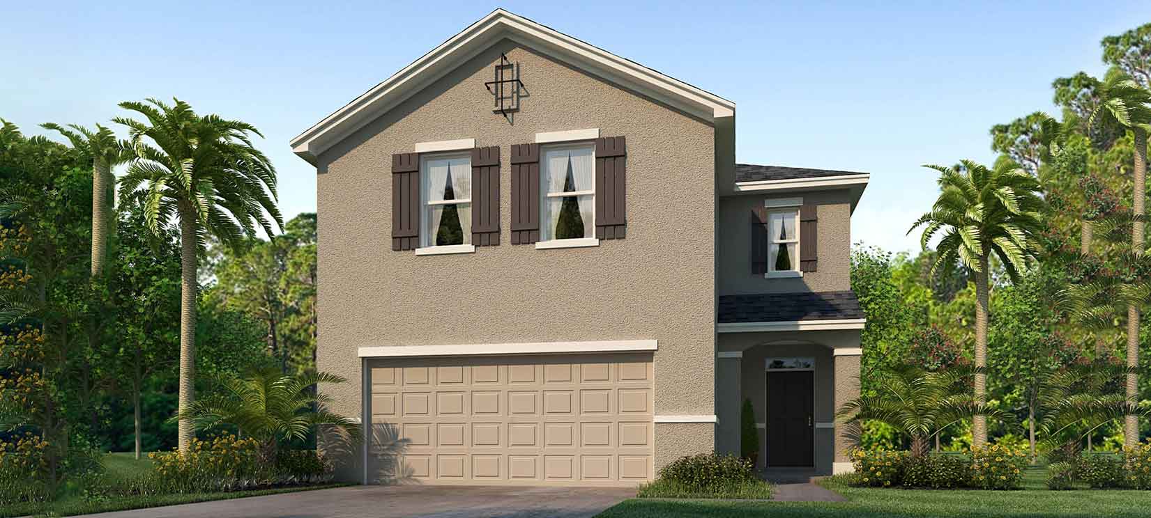 D.R. Horton Elston home and floorplan at Central Park St. Lucie
